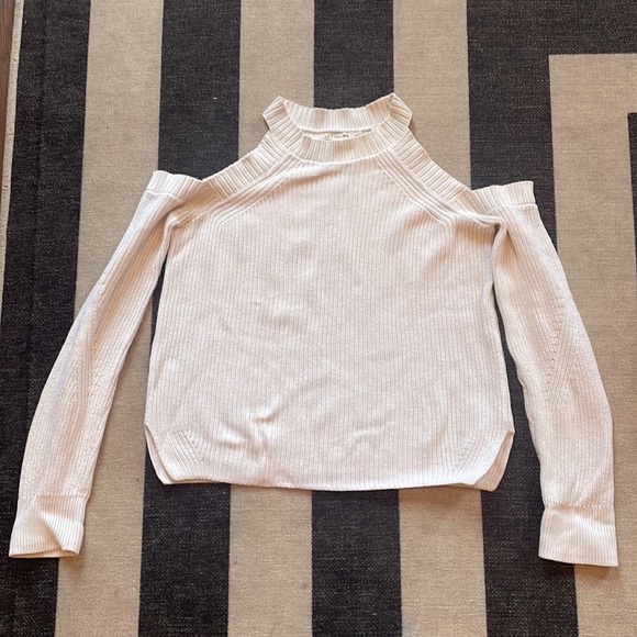 Rag & Bone White cold shoulder sweater - Picture 4 of 6